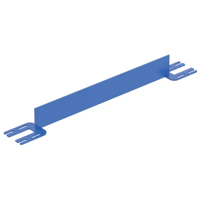 Vestil Steel Toe Board For Pipe Safety Railing 3 Ft. Length Blue