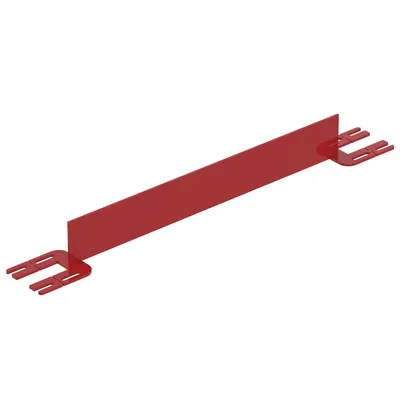 Vestil Steel Toe Board For Pipe Safety Railing 3 Ft. Length Red