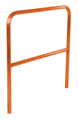 Vestil Steel Safety Railing 4 Ft. Length Orange