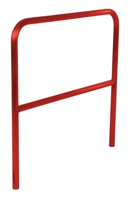 Vestil Steel Safety Railing 4 Ft. Length Red