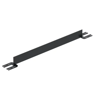 Vestil Steel Toe Board For Pipe Safety Railing 4 Ft. Length Black