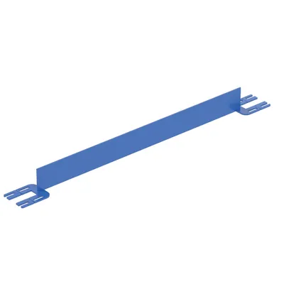 Vestil Steel Toe Board For Pipe Safety Railing 4 Ft. Length Blue