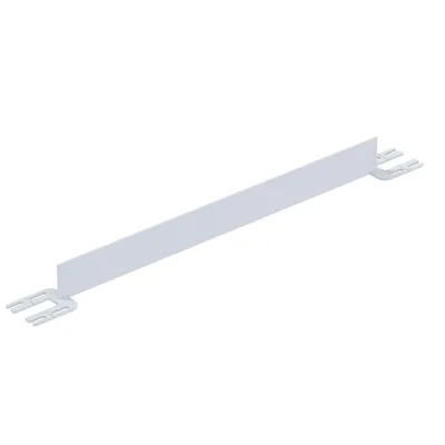 Vestil Steel Toe Board For Pipe Safety Railing 4 Ft. Length White