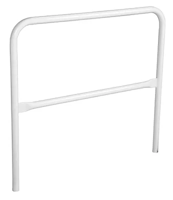 Vestil Steel Safety Railing 4 Ft. Length White