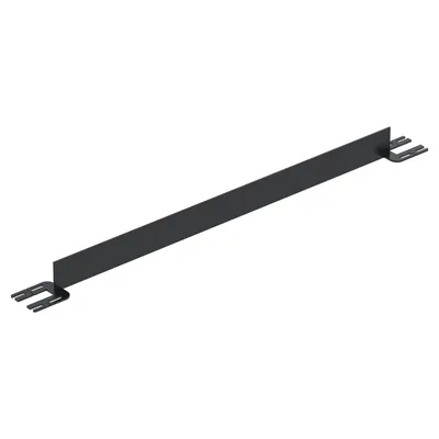 Vestil Steel Toe Board For Pipe Safety Railing 5 Ft. Length Black