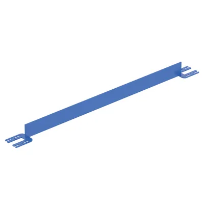 Vestil Steel Toe Board For Pipe Safety Railing 5 Ft. Length Blue