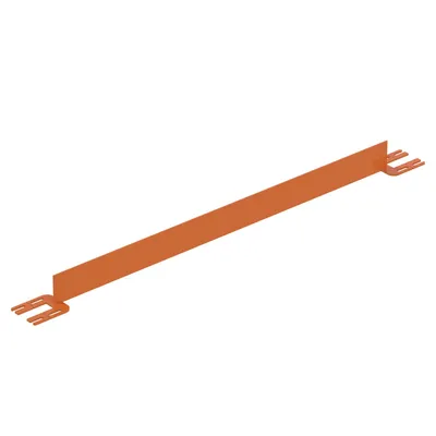 Vestil Steel Toe Board For Pipe Safety Railing 5 Ft. Length Orange