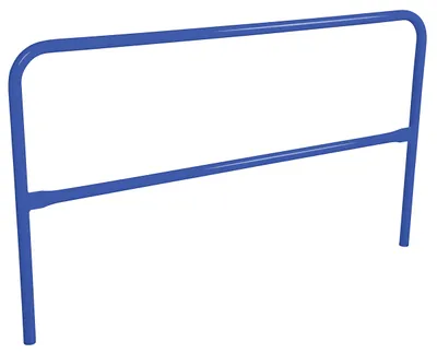 Vestil Steel Safety Railing 6 Ft. Length Blue