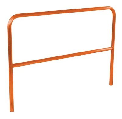 Vestil Steel Safety Railing 6 Ft. Length Orange