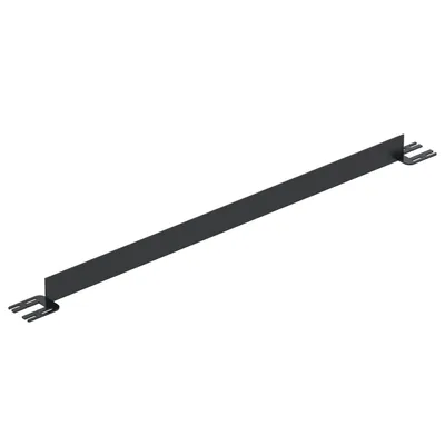 Vestil Steel Toe Board For Pipe Safety Railing 6 Ft. Length Black