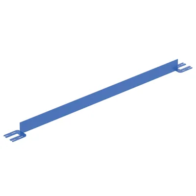 Vestil Steel Toe Board For Pipe Safety Railing 6 Ft. Length Blue