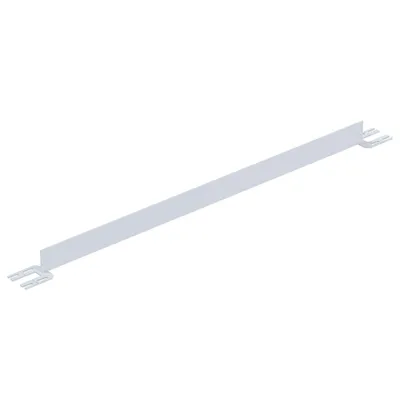 Vestil Steel Toe Board For Pipe Safety Railing 6 Ft. Length White