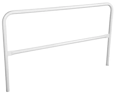 Vestil Steel Safety Railing 6 Ft. Length White