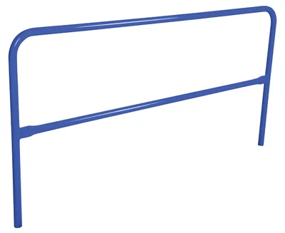 Vestil Steel Safety Railing 7 Ft. Length Blue