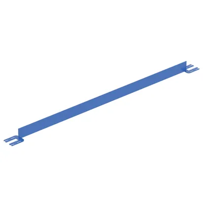 Vestil Steel Toe Board For Pipe Safety Railing 7 Ft. Length Blue
