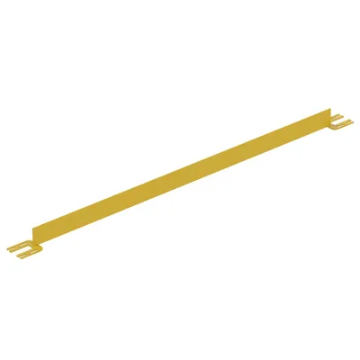 Vestil Steel Toe Board for Pipe Safety Railing 7 Ft. Length Yellow