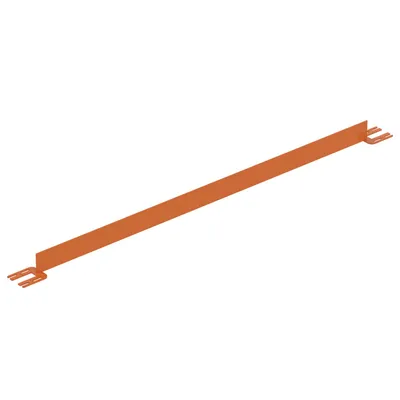 Vestil Steel Toe Board For Pipe Safety Railing 7 Ft. Length Orange