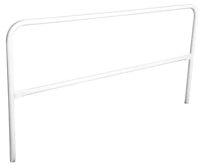 Vestil Steel Safety Railing 7 Ft. Length White
