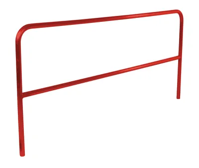 Vestil Steel Safety Railing 8 Ft. Length Red