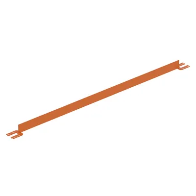 Vestil Steel Toe Board For Pipe Safety Railing 8 Ft. Length Orange