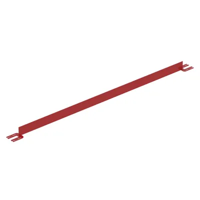 Vestil Steel Toe Board For Pipe Safety Railing 8 Ft. Length Red