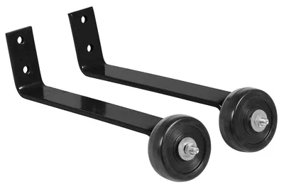 Vestil Steel Pipe Railing Barricade Base With Wheels Black