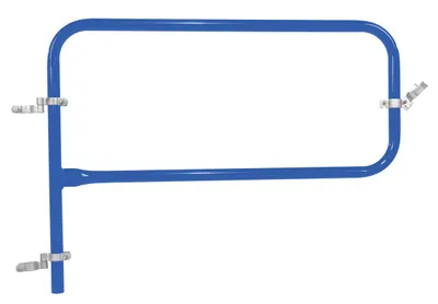 Vestil Steel Pipe Safety Railing Gate P-Shaped 48 In. x 36 In. Blue