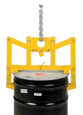 Vestil VDL-22.5 vertical drum lifter shown from an alternate angle