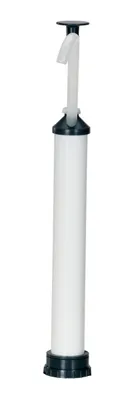 Vestil VDPX self-venting drum pump shown from an alternate angle