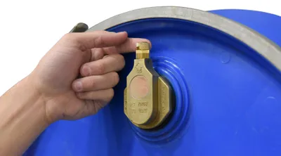 Vestil VENT-H drum vent shown from an alternate angle