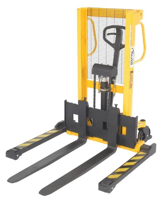 Vestil Stacker Manual Pump 3 - 35 In. 2,000 Lb. Capacity Black / Yellow