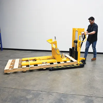 Vestil VHPS-550-AA-F72 manual & electric stacker shown from an alternate angle