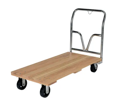 Vestil VHPT-2448 hardwood platform truck shown from an alternate angle