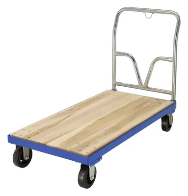 Vestil VHPT/S-2448 hardwood platform truck shown from an alternate angle