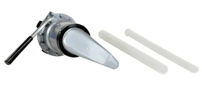 Vestil VLDP lever action drum pump shown from an alternate angle