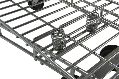 Vestil WIRE-S nestable wire cart shown from an alternate angle
