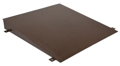 Vestil Steel Approach Ramp For Lowered Height Truck Scissor Dock Lift 14 In. x 60 In. Brown