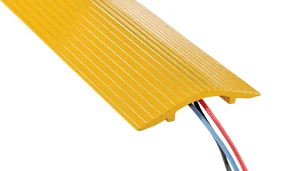 Vestil WR-24-Y extruded aluminum hose & cable crossover shown from an alternate angle