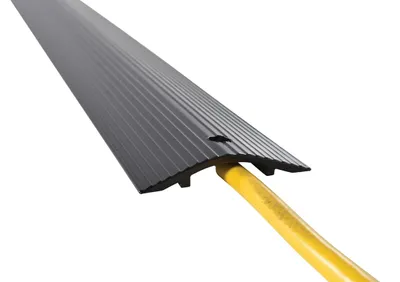 Vestil WR-48-BK extruded aluminum hose & cable crossover shown from an alternate angle