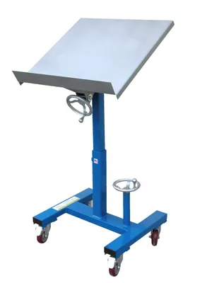 Vestil WT-2424 mobile tilting work table shown from an alternate angle