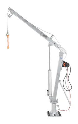 Vestil WTJ-4-G-DC winch operated truck jib crane shown from an alternate angle