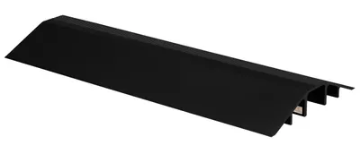 Vestil XHCR-48-BK extruded aluminum hose & cable crossover shown from an alternate angle
