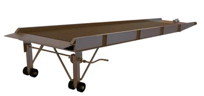 Vestil Steel Overlap Yard Ramp 73 In. x 30 Ft. 25,000 lb. Capacity Earth Tone Brown