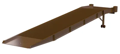 Vestil Steel Yard Ramp Hydraulic Dock Leveler 73 In. x 36 Ft. 20,000 lb. Capacity Earth Tone Brown