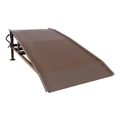Vestil Steel Mini Yard Ramp 75 In. x 14 Ft. 5,000 Lb. Capacity Brown