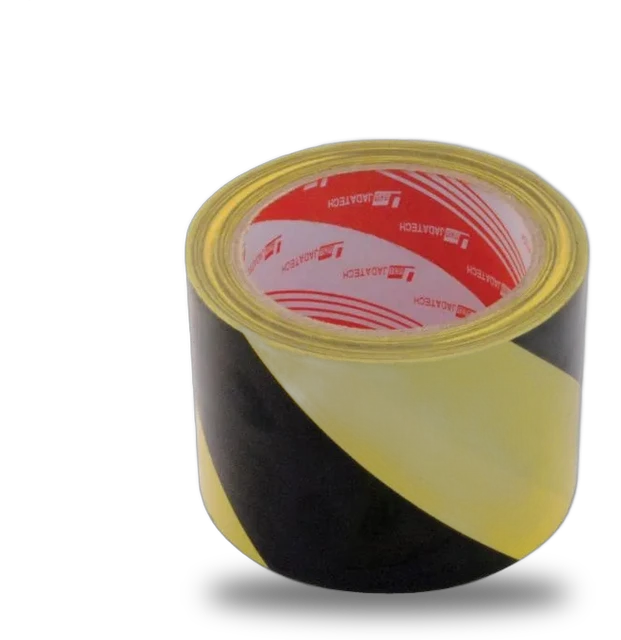 Vestil YB-382-R Pressure Sensitive Adhesive Stripped Floor Tape