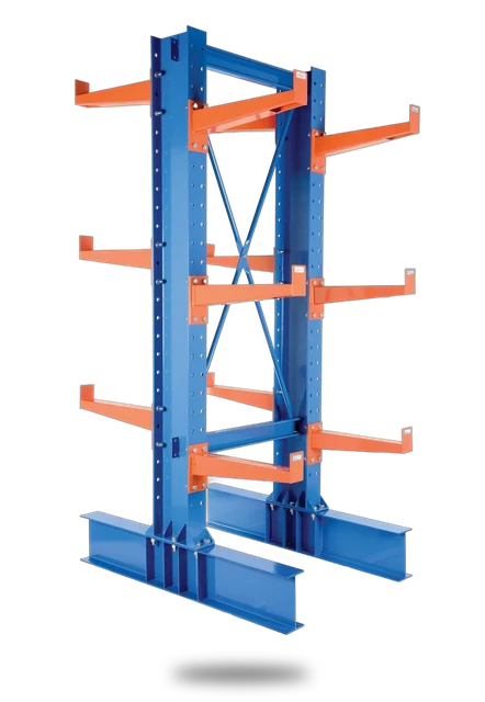 Vestil Steel Heavy Duty Cantilever Rack Kit with 36 In. Arm Set 64,000 Lb. Capacity Blue