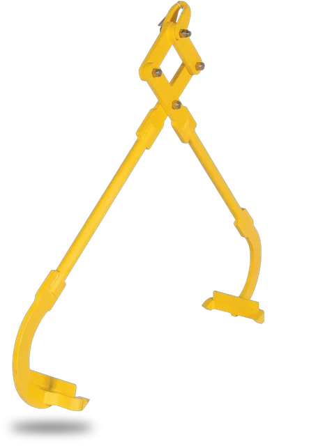 Vestil Steel Heavy Duty Die Lifting Tongs 38-9/16 In. Maximum Opening Width 3000 Lb. Capacity Yellow