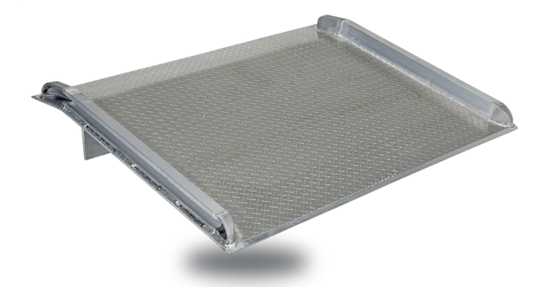 Vestil Aluminum Truck Dock Board 72 In. x 72 In. 20000 Lb. Capacity Silver