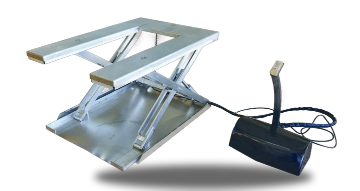 Vestil Stainless Steel Low Profile Electric U 1200 lb. Capacity Table Silver